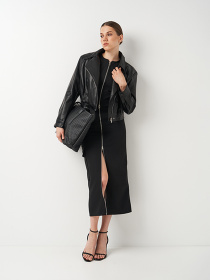 Куртка кожаная Ricco Grande модель k12363bl Фото