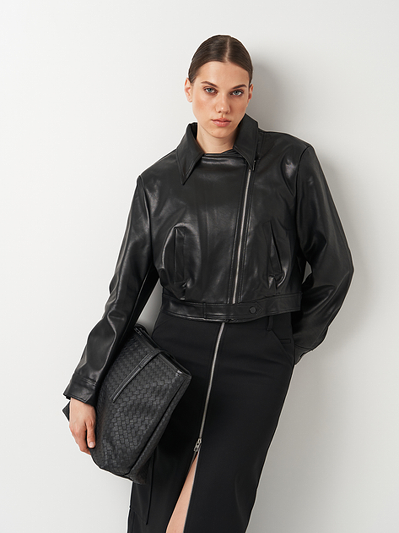 Шкіряна куртка Ricco Grande модель k12363bl Фото