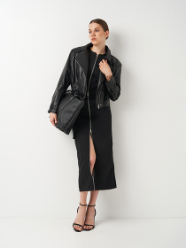 Шкіряна куртка Ricco Grande модель k12363bl Шкіряна куртка Ricco Grande модель k12363bl Фото