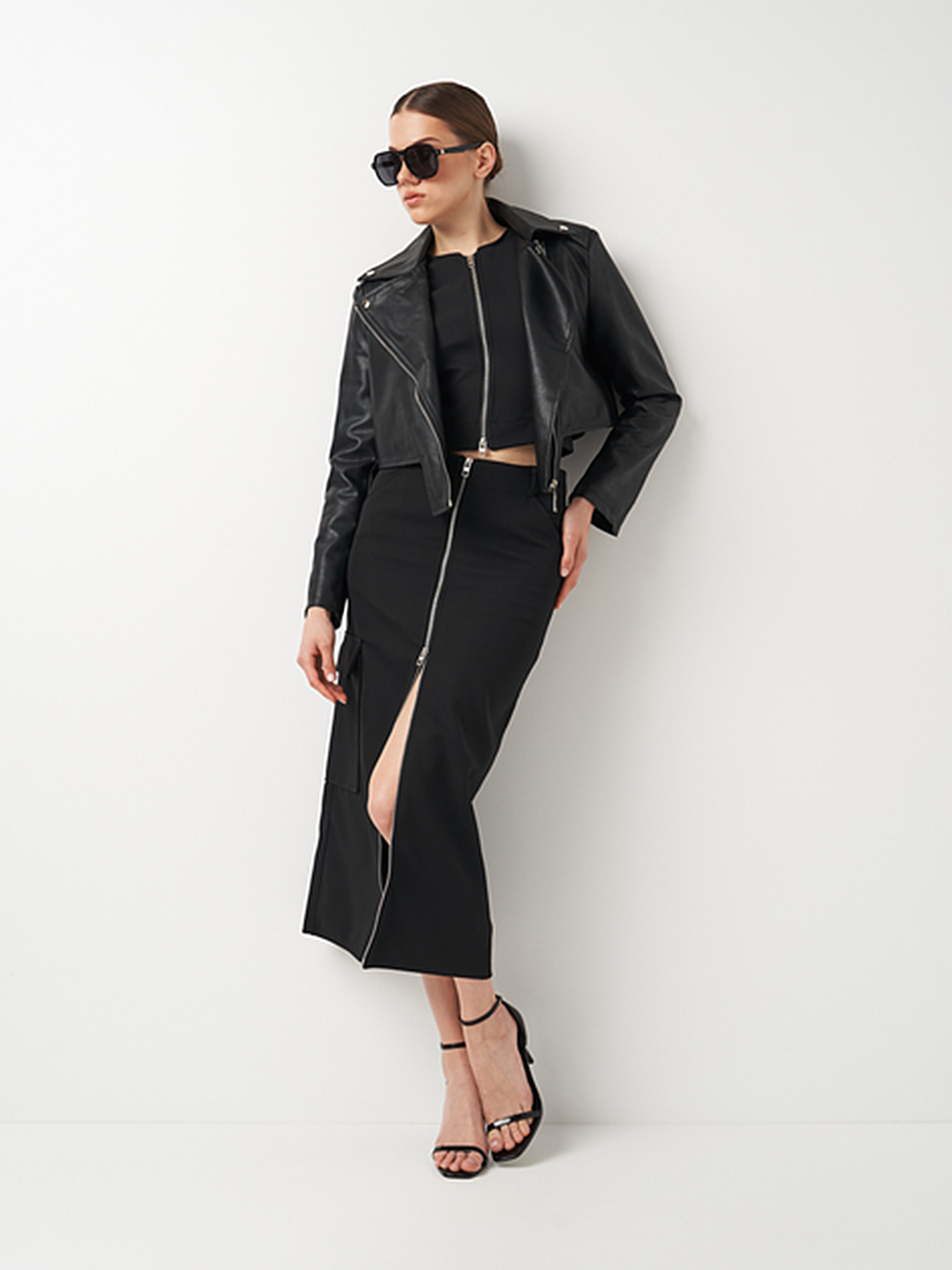 Куртка кожаная Ricco Grande модель k12225bl Фото