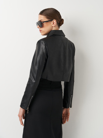 Куртка кожаная Ricco Grande модель k12225bl Фото