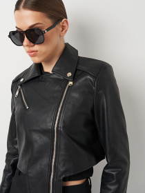 Куртка кожаная Ricco Grande модель k12225bl Фото