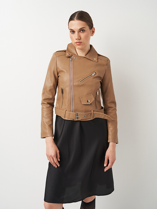 Шкіряна куртка Ricco Grande модель k16608t Фото