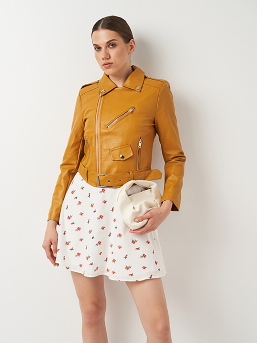 Шкіряна куртка Ricco Grande модель k16608y Фото