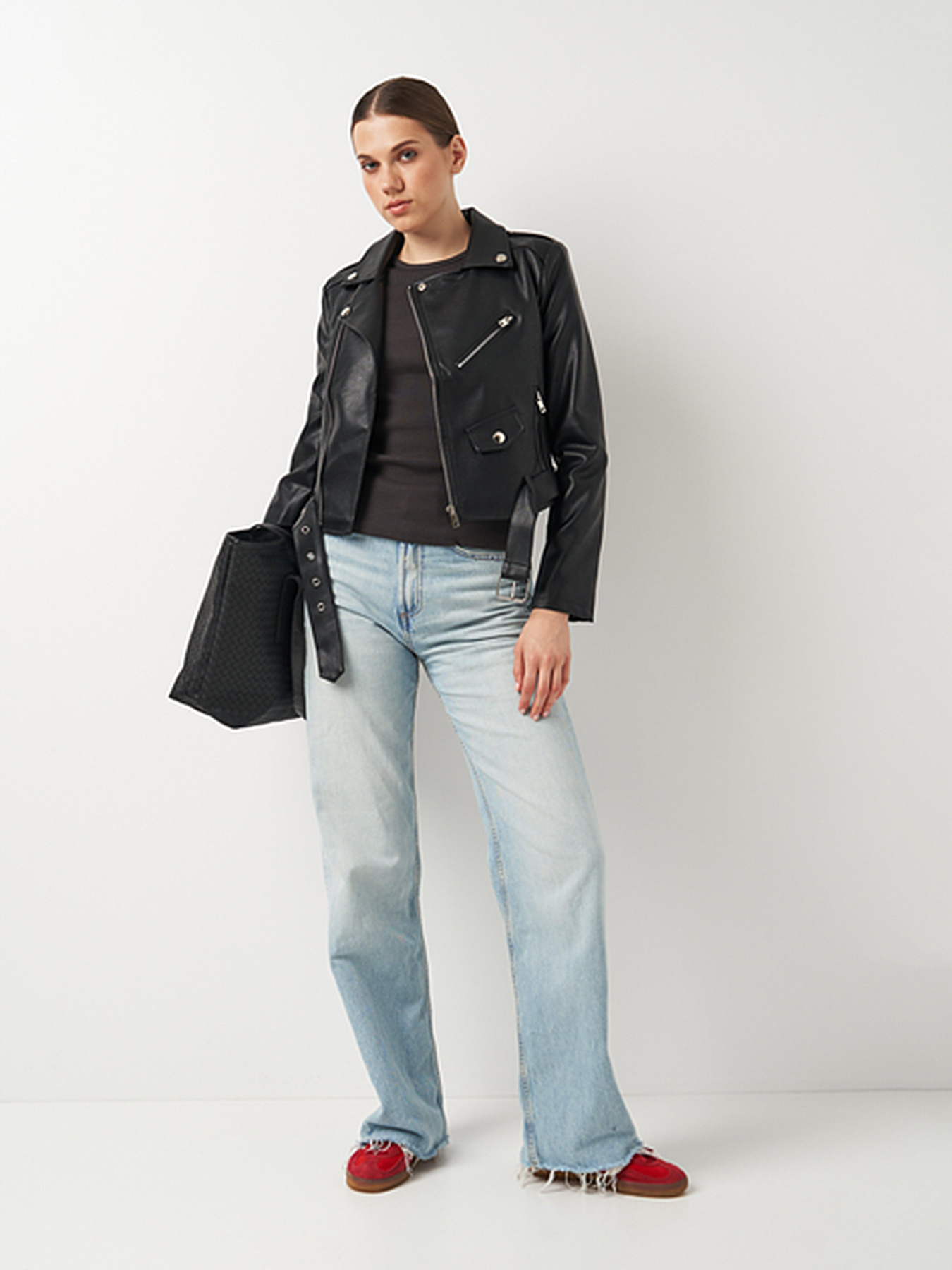 Куртка кожаная Ricco Grande модель k16608bl Фото