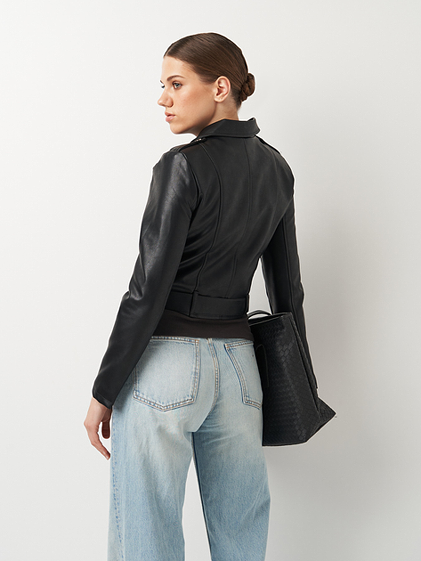 Куртка кожаная Ricco Grande модель k16608bl Фото