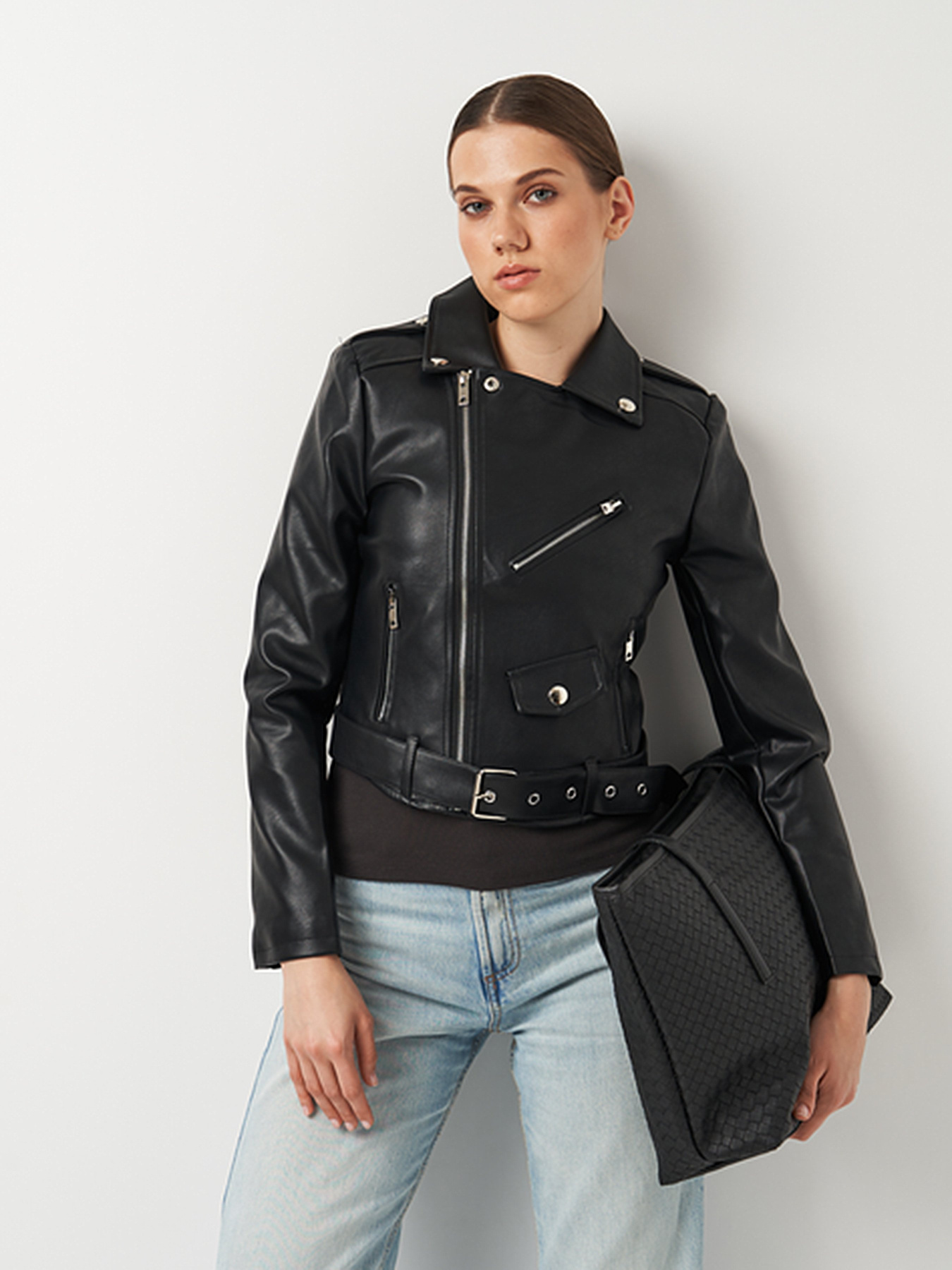 Куртка кожаная Ricco Grande модель k16608bl Фото