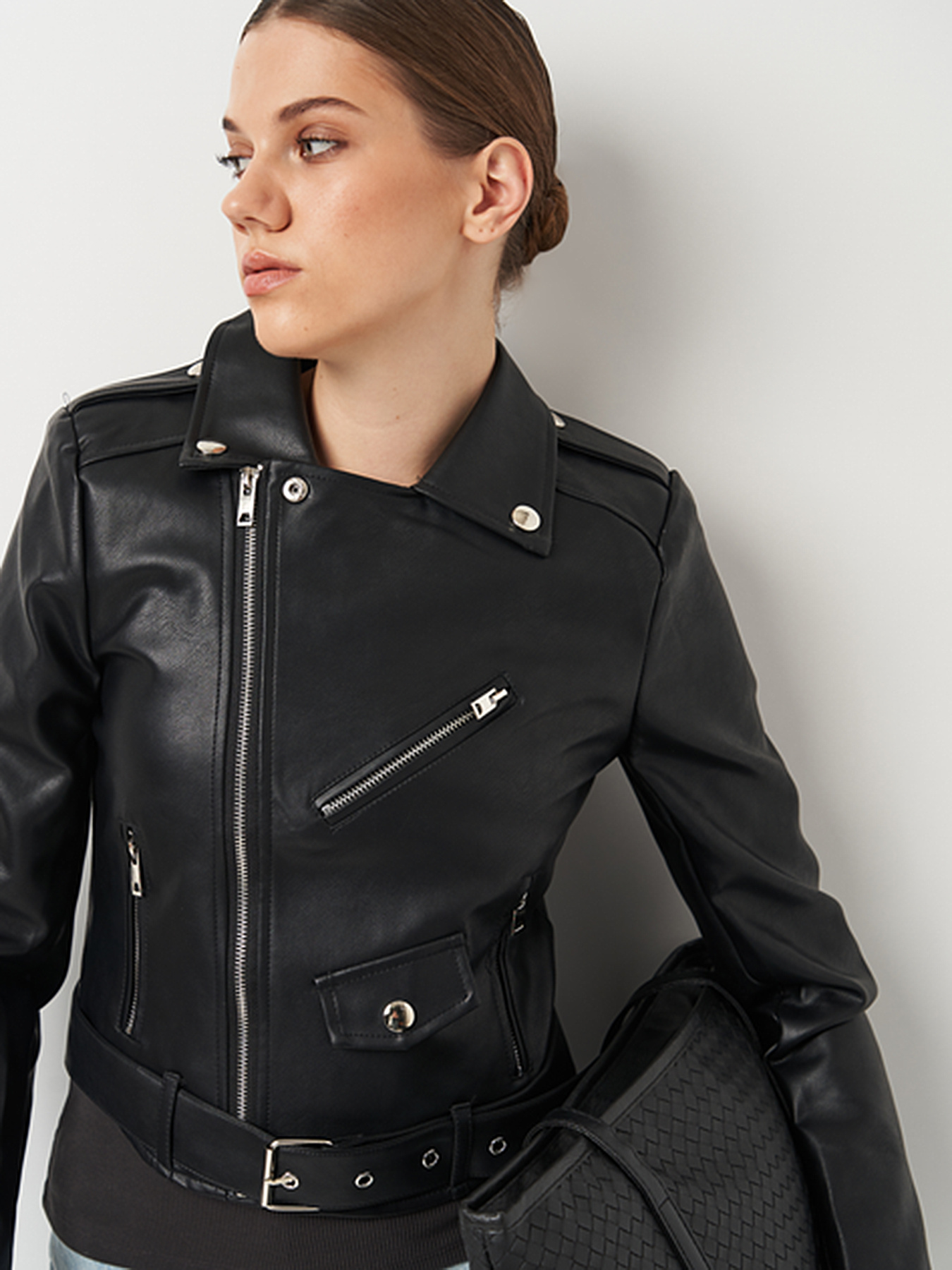 Куртка кожаная Ricco Grande модель k16608bl Фото