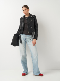 Куртка кожаная Ricco Grande модель k16608bl Фото