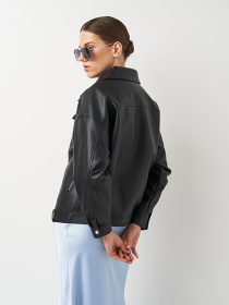 Куртка кожаная Ricco Grande модель k1c238bl Фото