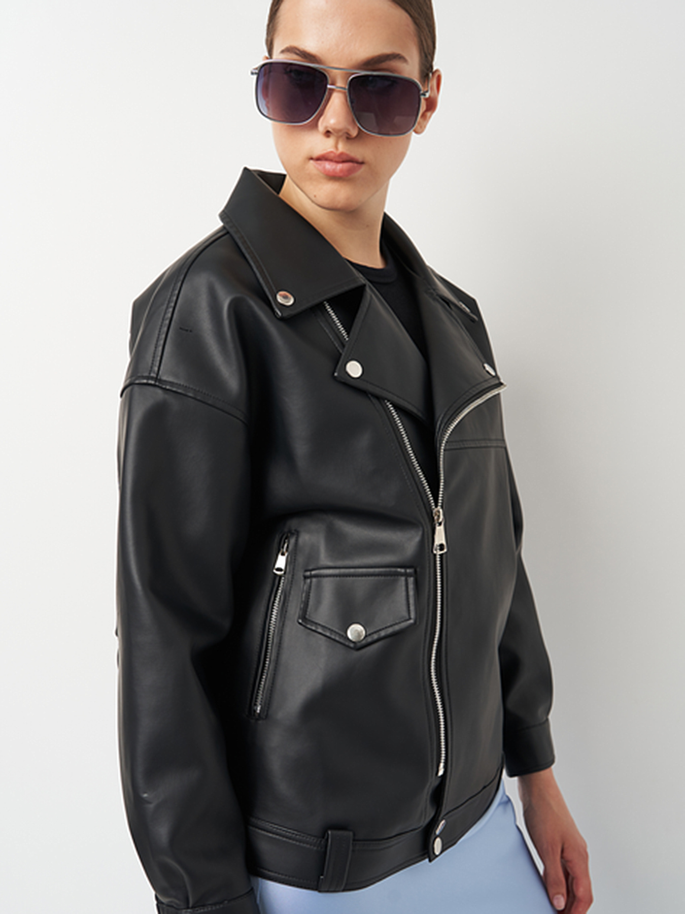 Шкіряна куртка Ricco Grande модель k1c238bl Фото