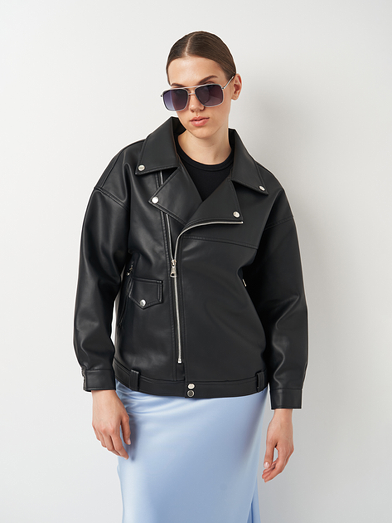 Шкіряна куртка Ricco Grande модель k1c238bl Фото