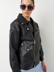 Шкіряна куртка Ricco Grande модель k1c238bl Фото