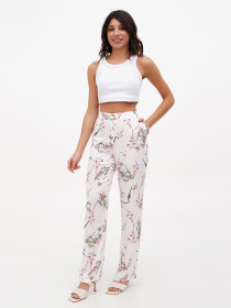 Штани повсякденні Sassofono Модель A272-SF-1703_молочный Фото