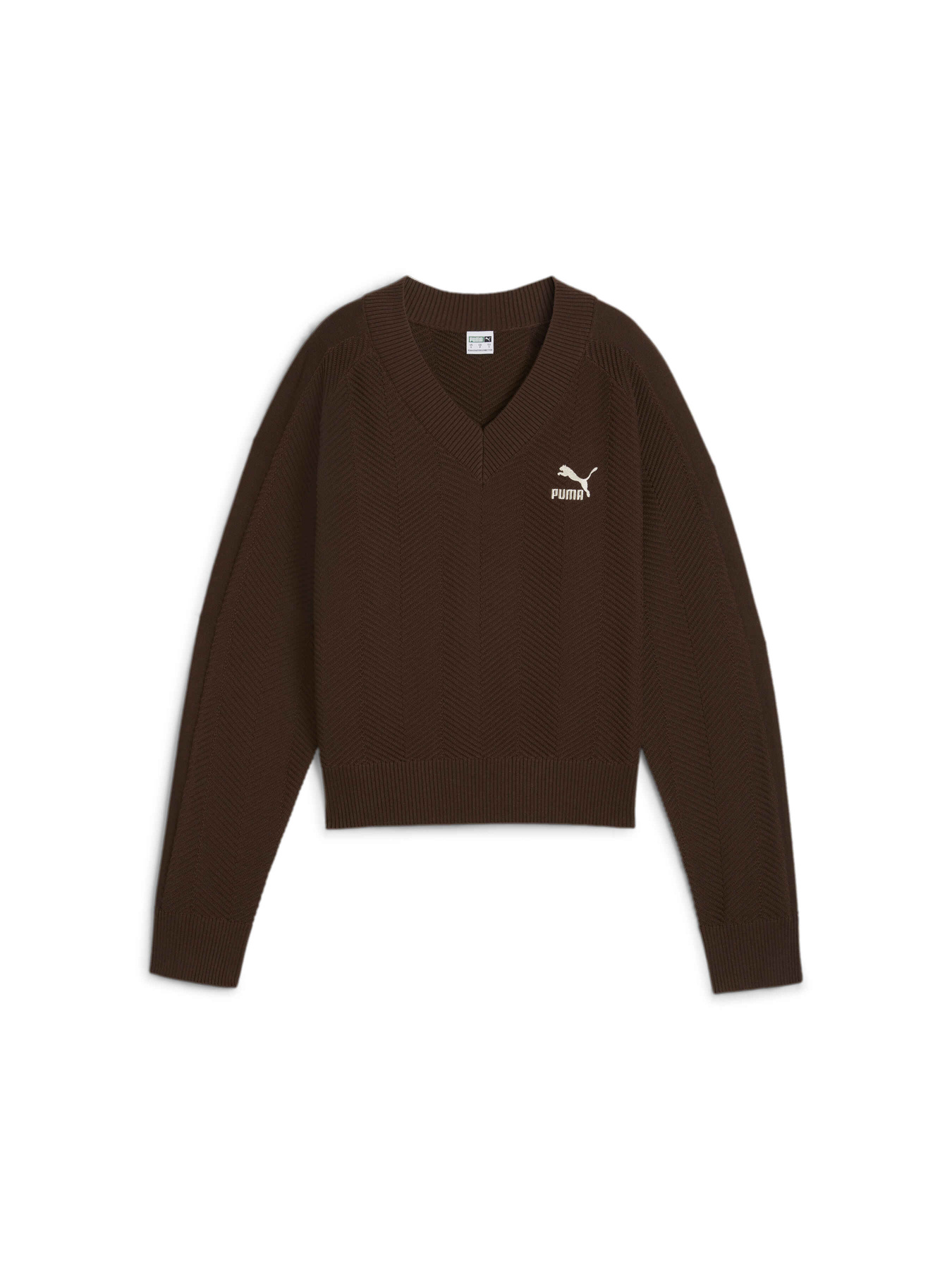 Свитшот PUMA T7 Knitted V-neck Crew модель 627471 Фото