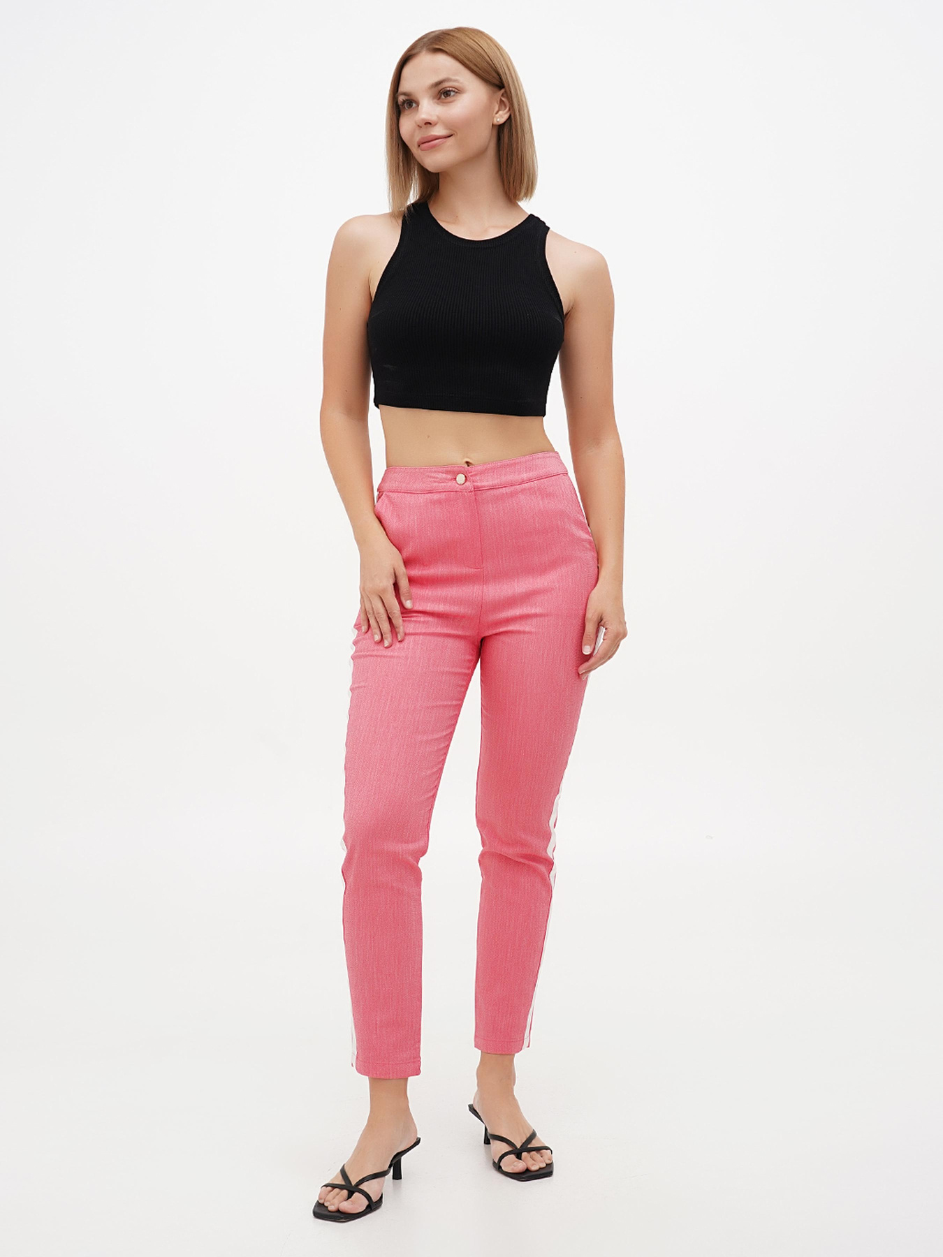 Брюки повседневные Sassofono модель A272-SF-1618_коралловый Фото