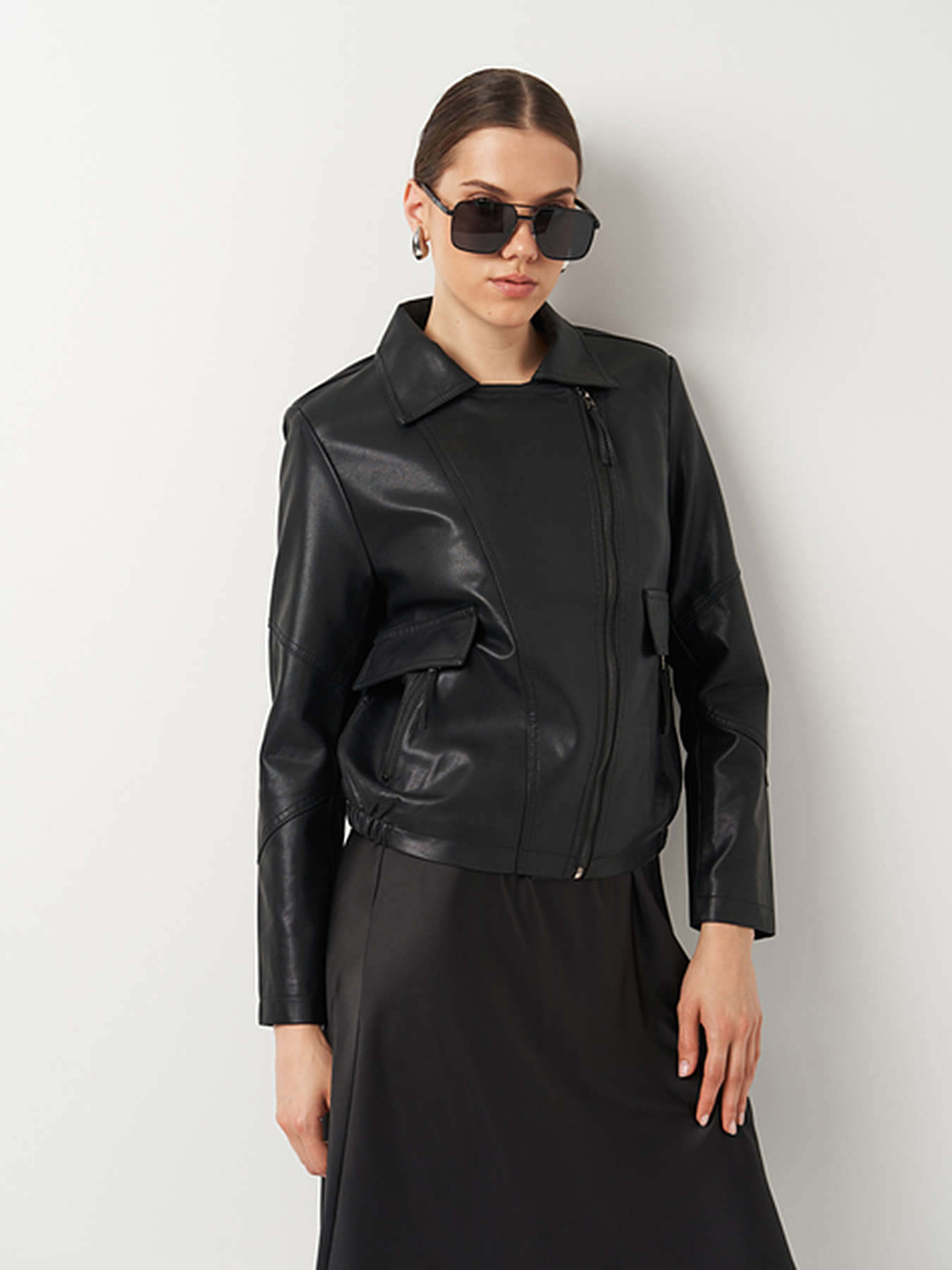 Куртка кожаная Ricco Grande модель k18818bl Фото