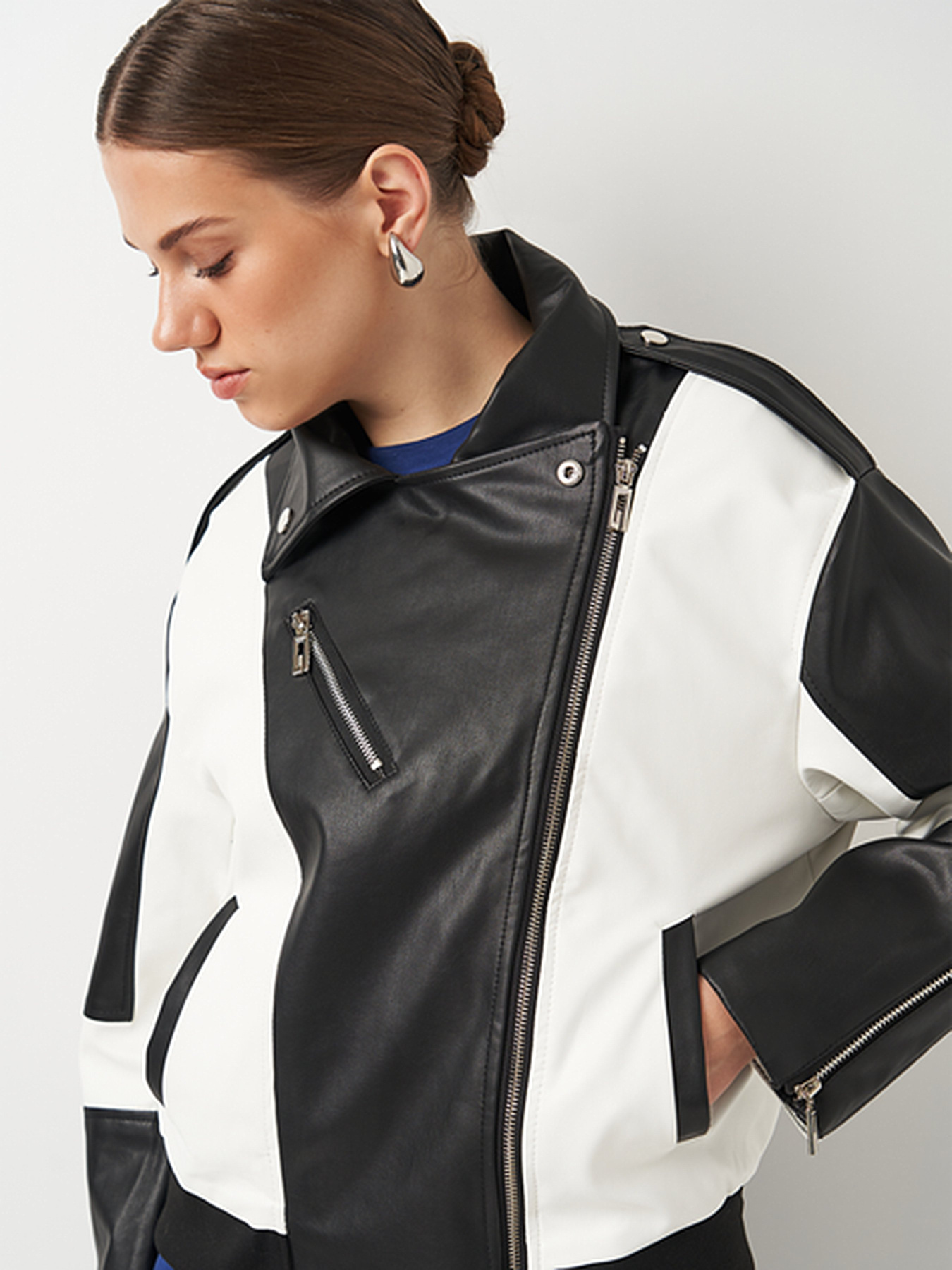 Куртка кожаная Ricco Grande модель k144151bl Фото