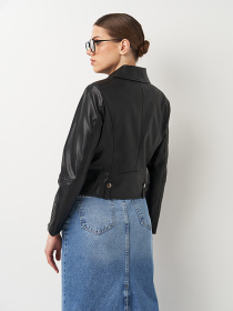 Куртка кожаная Ricco Grande модель k19163bl Фото