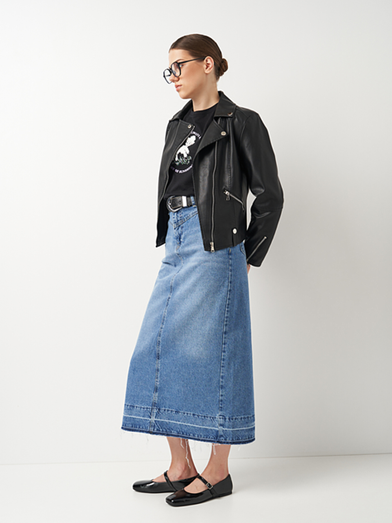 Куртка кожаная Ricco Grande модель k19163bl Фото