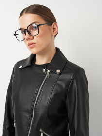 Куртка кожаная Ricco Grande модель k19163bl Фото