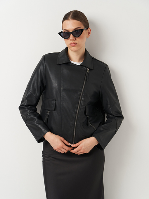 Куртка кожаная Ricco Grande модель k13823bl Фото