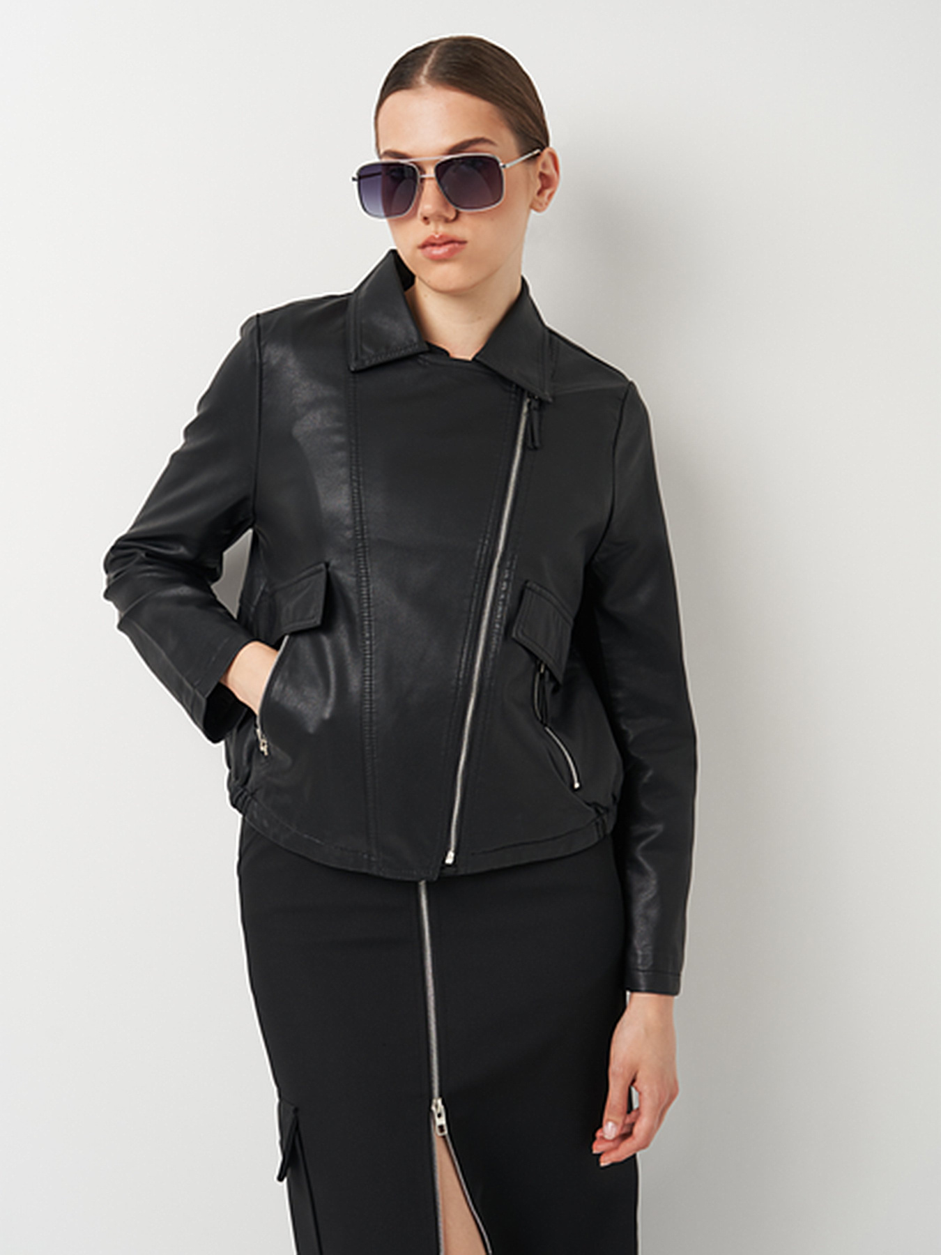 Куртка кожаная Ricco Grande модель k133803bl Фото