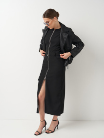 Куртка кожаная Ricco Grande модель k133803bl Фото