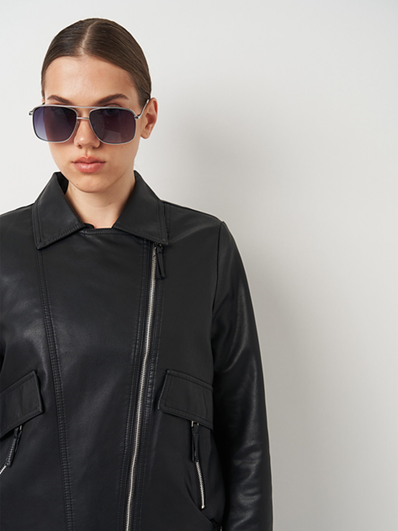 Куртка кожаная Ricco Grande модель k133803bl Фото