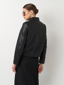 Куртка кожаная Ricco Grande модель k133803bl Куртка кожаная Ricco Grande модель k133803bl Фото