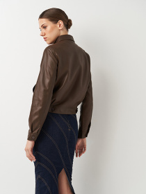 Куртка кожаная Ricco Grande модель k133822br Фото