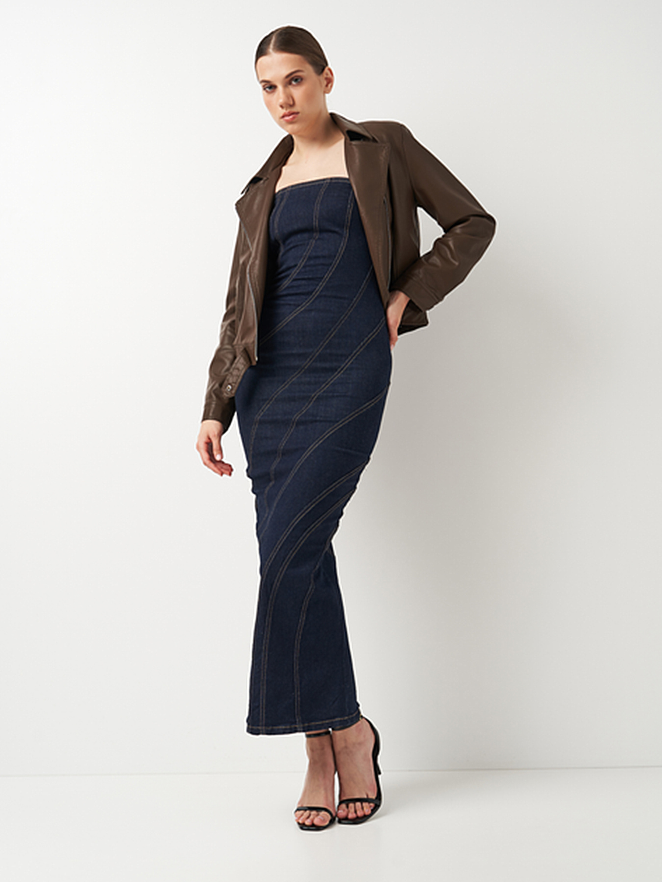 Куртка кожаная Ricco Grande модель k133822br Фото