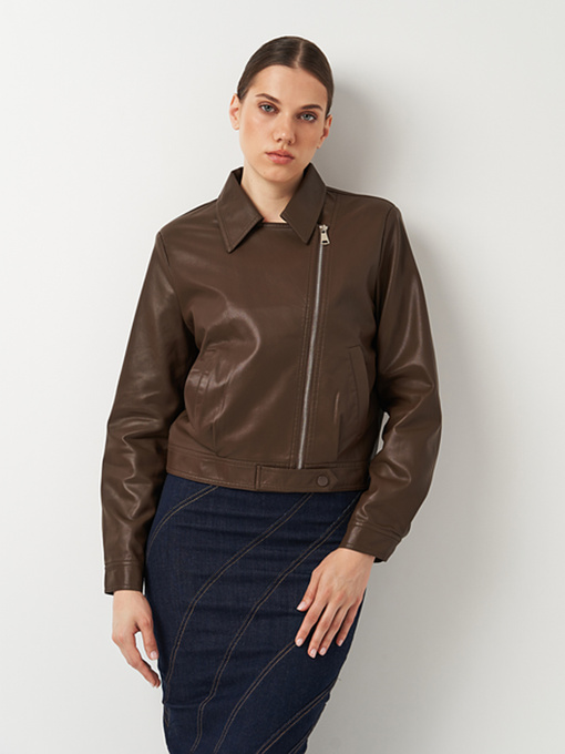 Шкіряна куртка Ricco Grande модель k133822br Фото