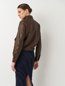 Куртка кожаная Ricco Grande модель k133822br Фото