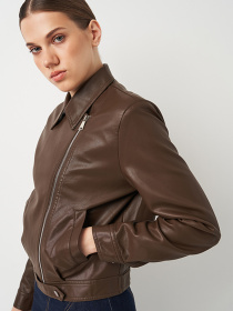 Куртка кожаная Ricco Grande модель k133822br Фото