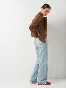 Куртка кожаная Ricco Grande модель k18855br Фото