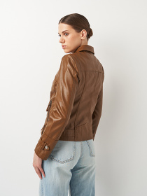 Куртка кожаная Ricco Grande модель k18855br Фото