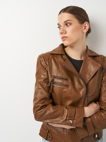 Куртка кожаная Ricco Grande модель k18855br Фото