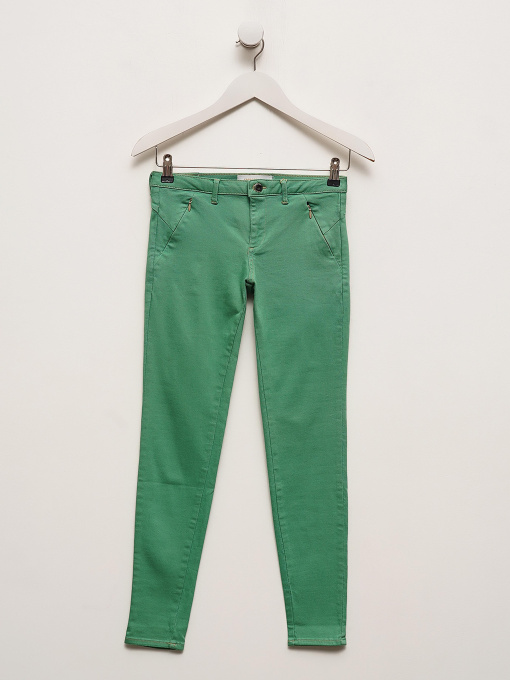 Скинни джинсы Sassofono модель КопA272-SF-1270_зеленый Фото