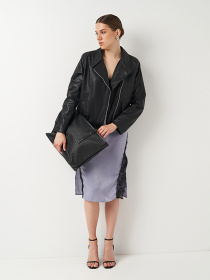 Куртка кожаная Ricco Grande модель k1882802bl Фото