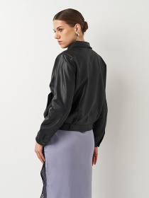 Куртка кожаная Ricco Grande модель k1882802bl Фото