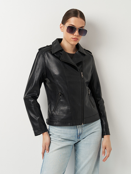 Шкіряна куртка Ricco Grande модель k101009abl Фото