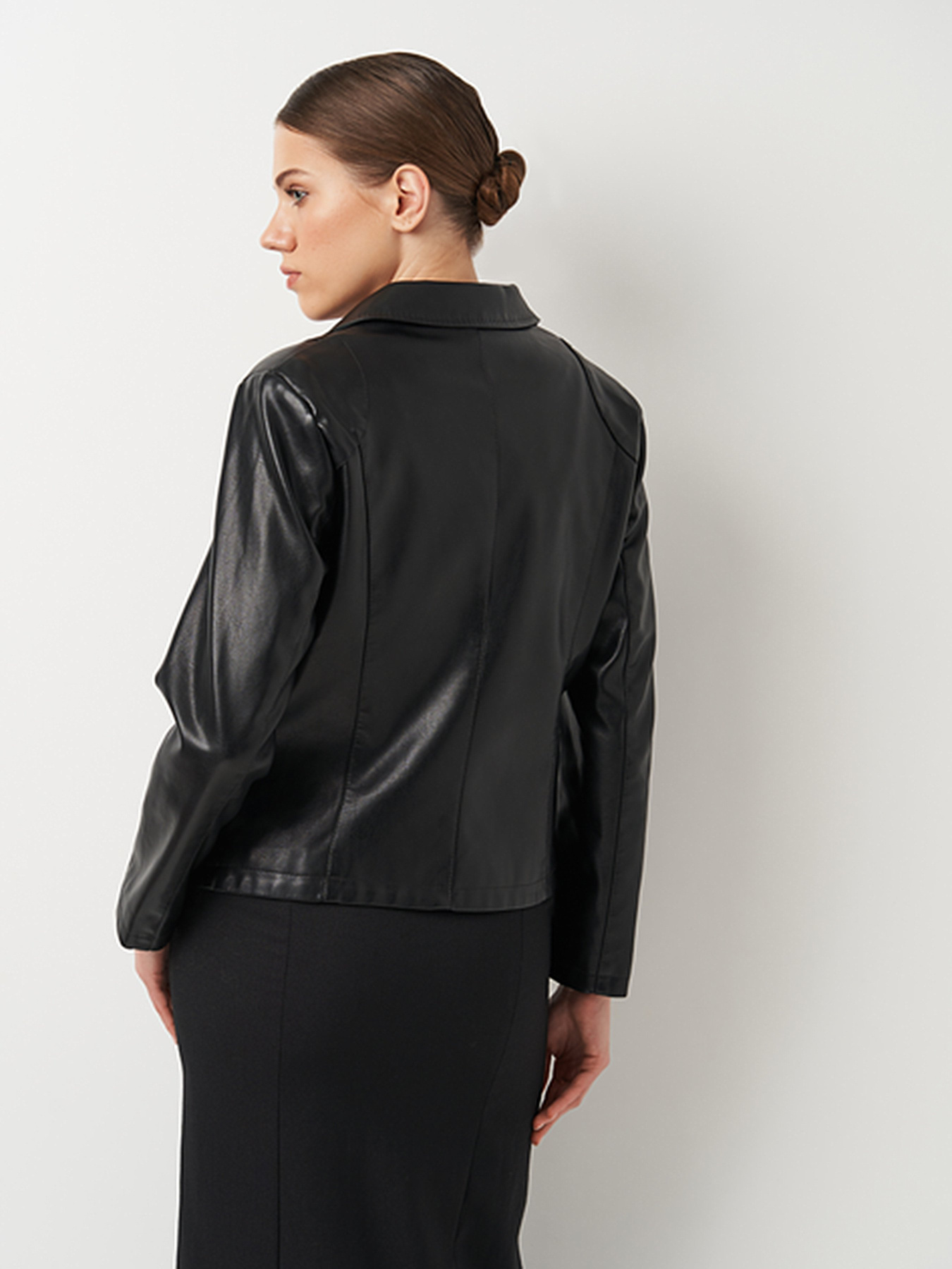 Куртка кожаная Ricco Grande модель k100923bl Фото