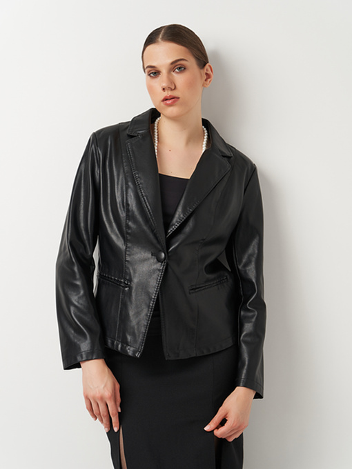 Шкіряна куртка Ricco Grande модель k100923bl Фото