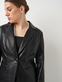 Шкіряна куртка Ricco Grande модель k100923bl Фото