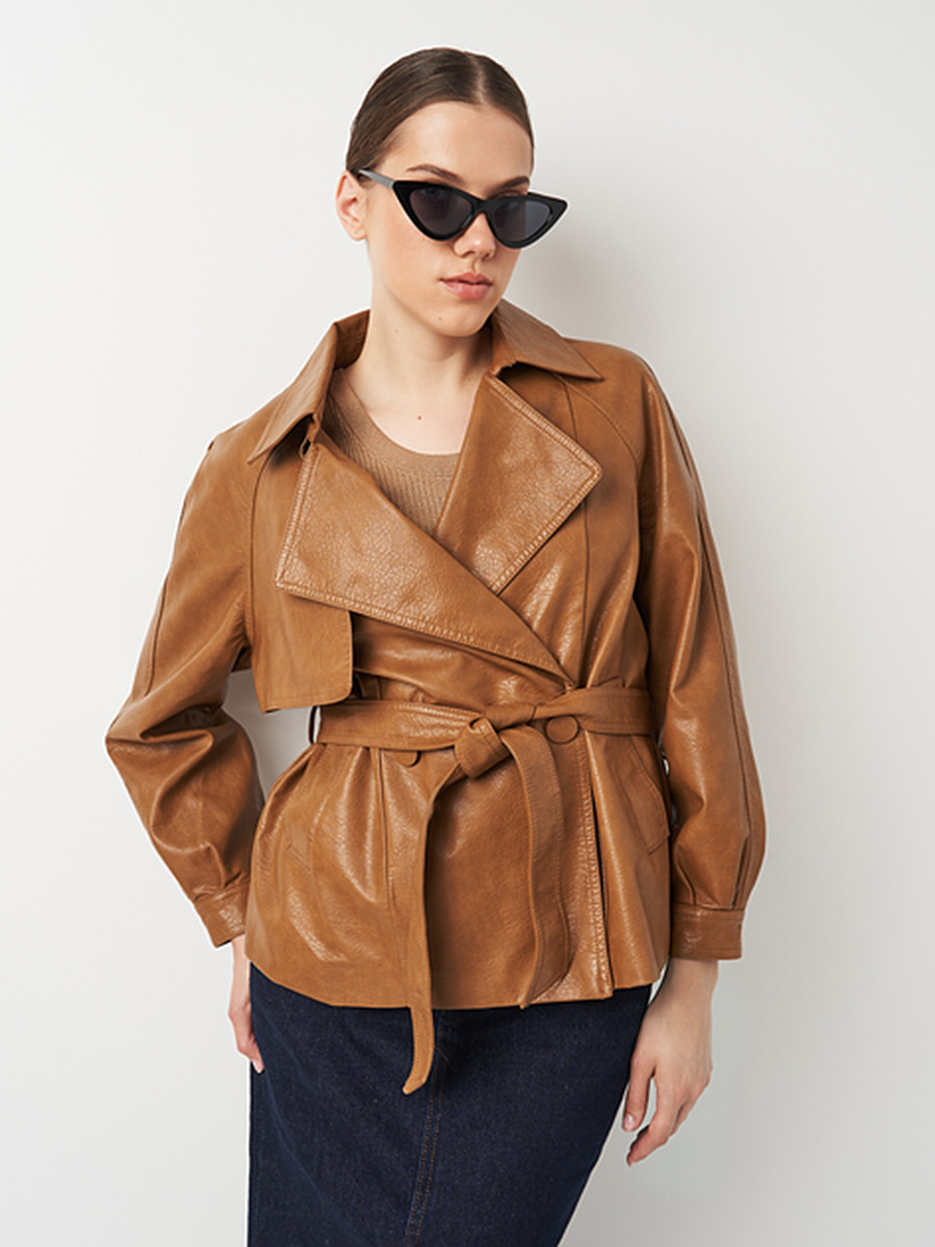 Куртка кожаная Ricco Grande модель k101009br Фото