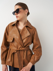 Шкіряна куртка Ricco Grande модель k101009br Фото