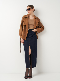 Куртка кожаная Ricco Grande модель k101009bl Фото