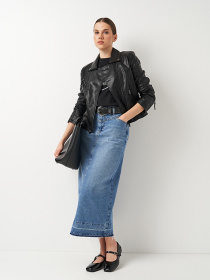 Куртка кожаная Ricco Grande модель k188662bl Фото