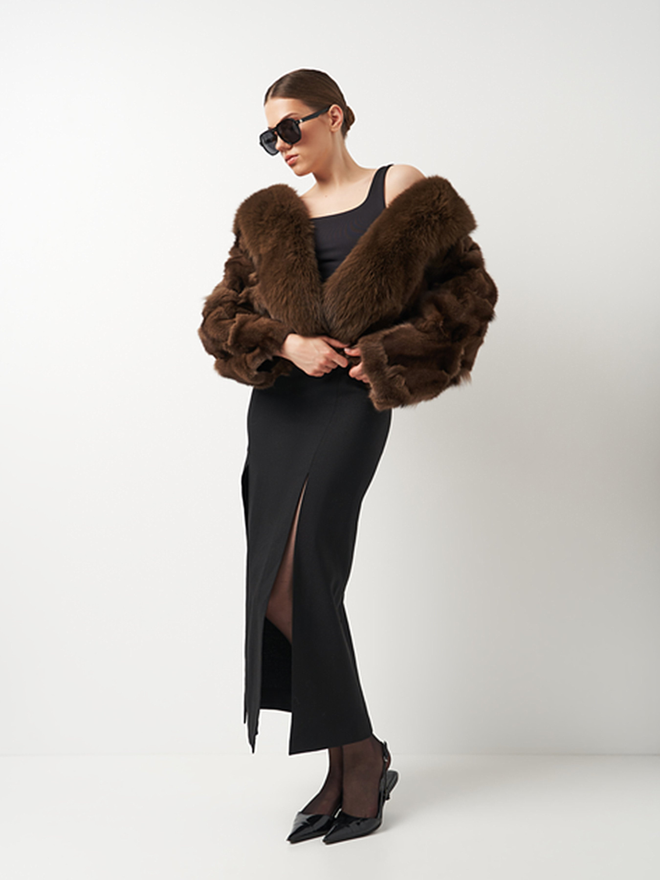 Шуба Ricco Grande модель 1HQ23-YYF23082404Cbr Фото